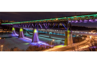 Edmonton Continues to Light the High Level Bridge for Worthy Causes
