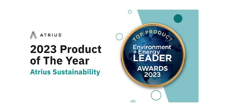 Atrius® Sustainability Named Top Product of 2023 by Environment + Energy Leader