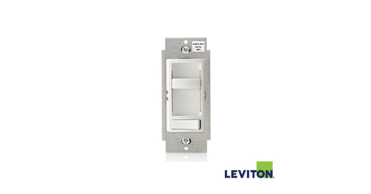 Leviton: SureSlide Dimmer Switch for Dimmable LED, Halogen and Incandescent Bulbs