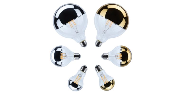 SATCO|NUVO: Silver & Gold Crown LED Lamps