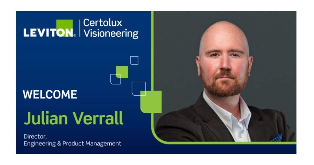 Leviton| Viscor Announces Julian Verrall as New Director of Engineering & Product Management